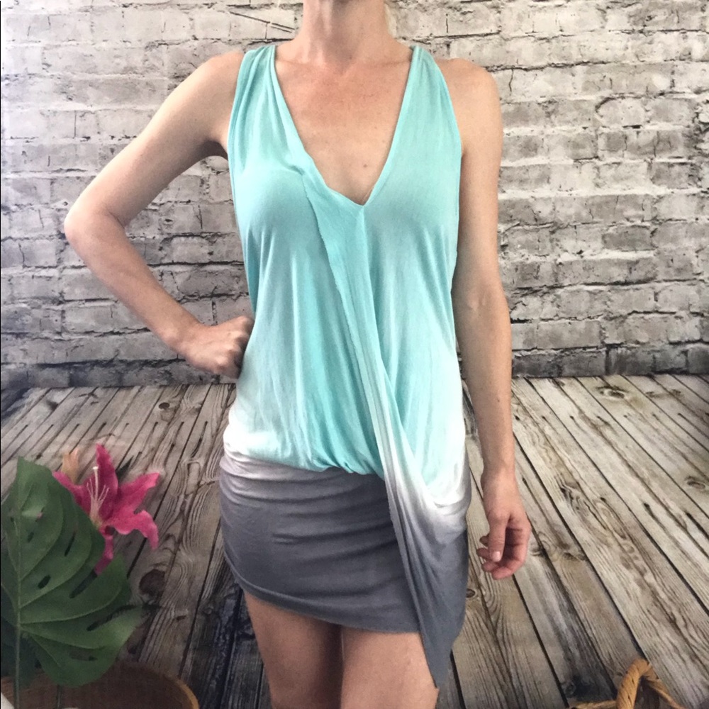 YOUNG FABULOUS & BROKE Ombré Dress/Tunic Small/n14